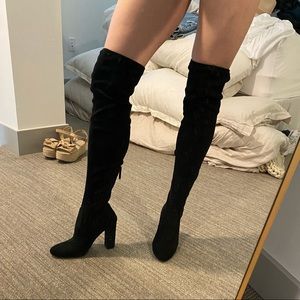 Black Steve Madden Thigh High Boots
